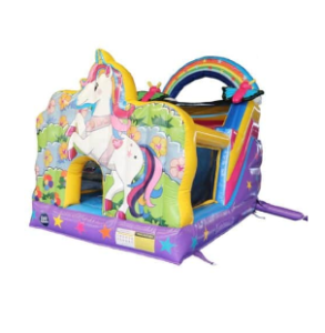 arriendo juego inflable unicornio